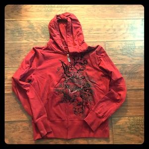 Cowgirl Tuff Large Zip up hoodie